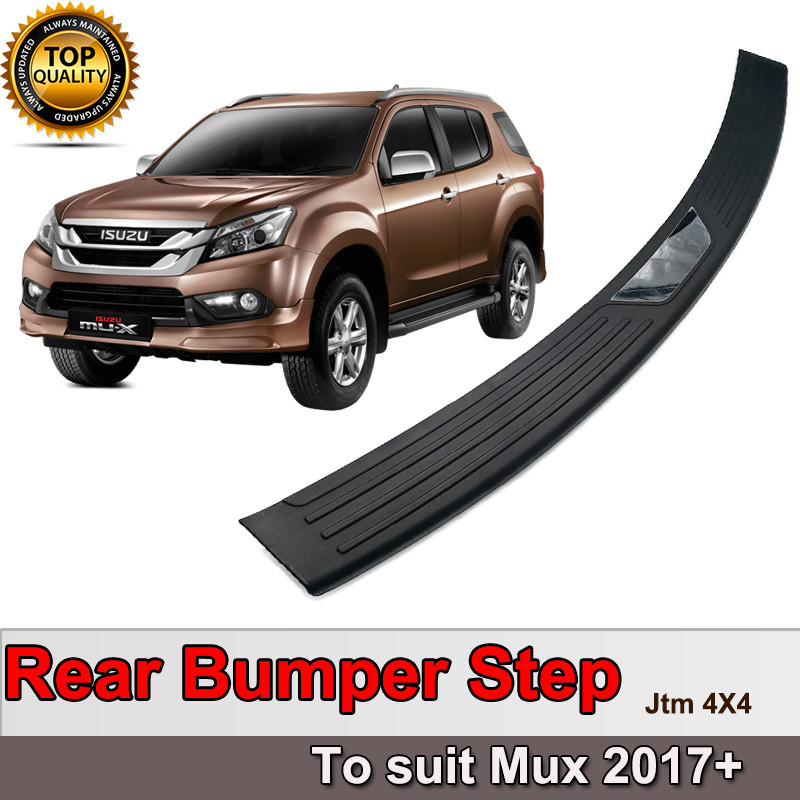 Rear Bumper Step Protector Scuff Plate Guard Plate to suit Isuzu Mux MU