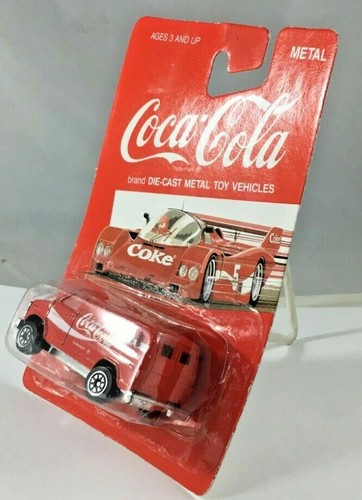 Coca Cola Die Cast Metal Delivery Van Vintage 1988 New On Card - Picture 3 of 5