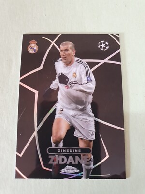 2023-24 Topps Chrome UEFA Zinedine Zidane Black Shadow Etch SSP Case Hit #BE-9
