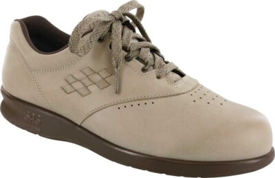 Womens SAS Freetime taupe 5 M lace up leather shoes