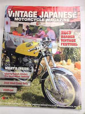 Vintage Japanese Motorcycle Magazine Barber Festival Dec/Jan 2014