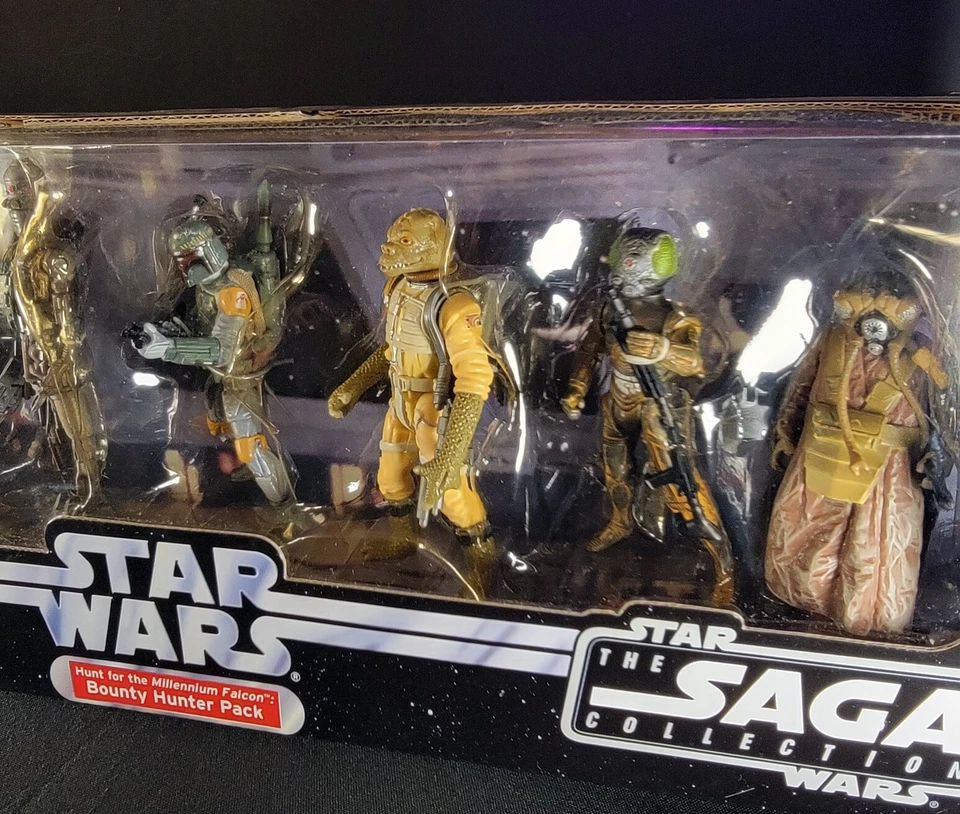 STAR WARS SAGA PX PREVIEWS BOUNTY HUNTER PACK CONJUNTO DE FIGURAS EXCLUSIVO 2005 SELLADO  Foto 4 de 4