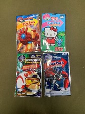 Lot of 4 Grab  Go Coloring Activity Play Party Packs Hello Kitty Marvel NEW MIP