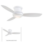 Minka Aire Concept Ii 44" LED Flush Mount Ceiling Fan, White - F518L-WH