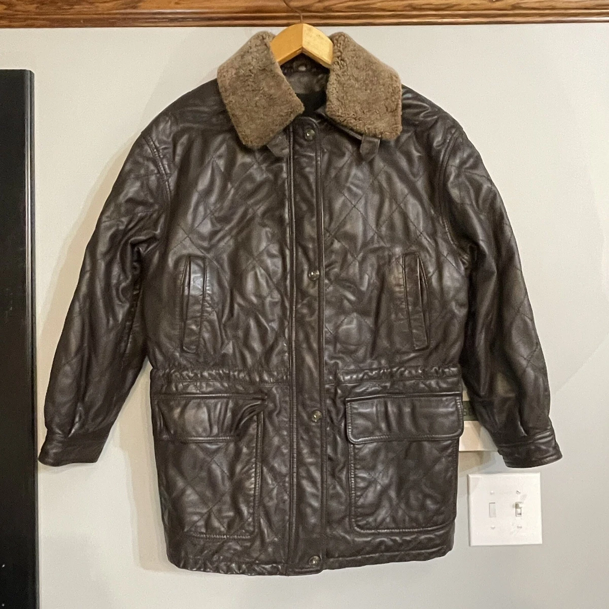 Marco pierguidi leather best sale jacket