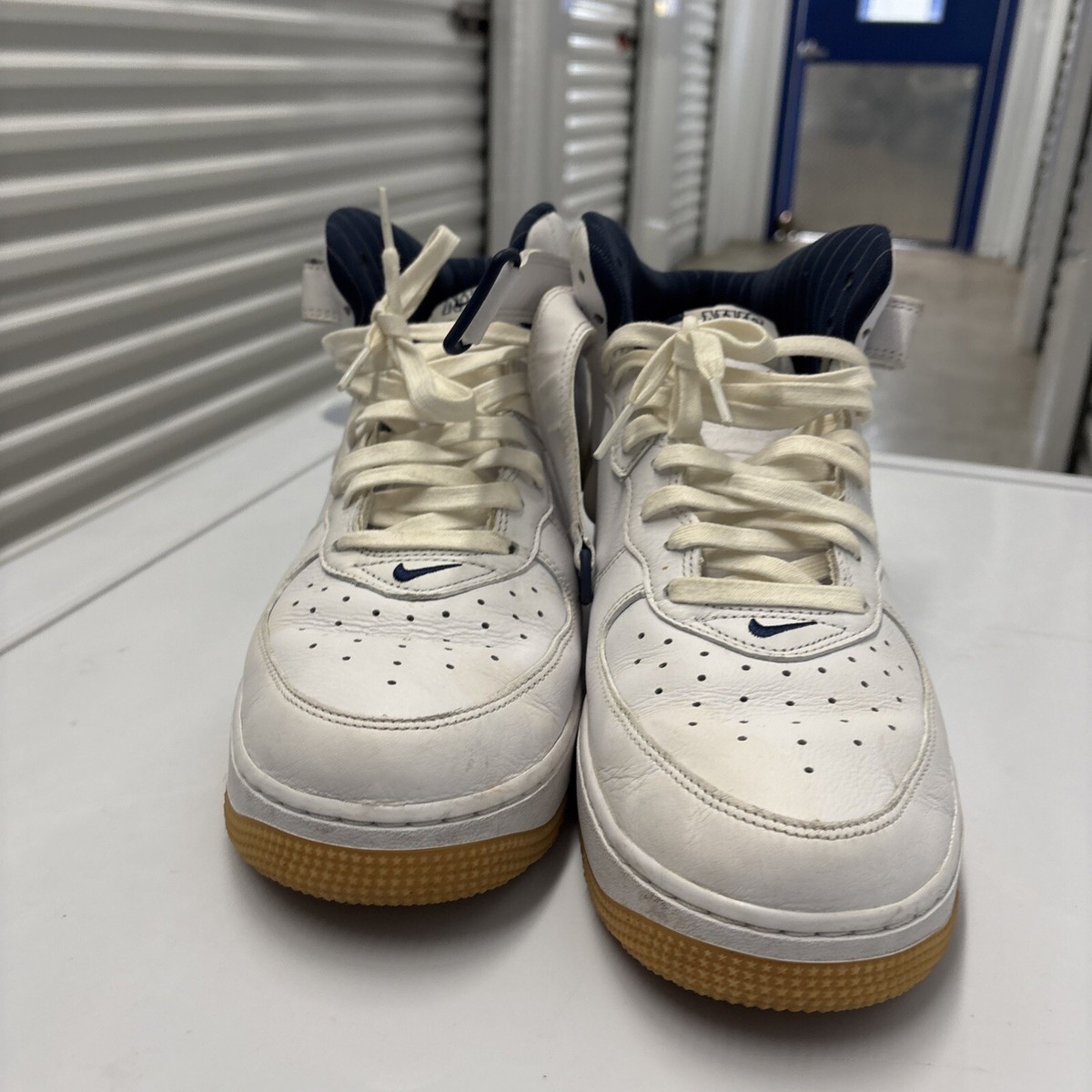 Nike Air Force 1 Mid QS Jewel NYC White Midnight Navy Size 11.5