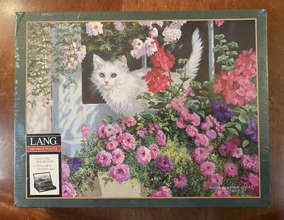  Lang Brand 500 Piece Persis Clayton Weirs Art PUZZLE ''Summer Window ''18x24''