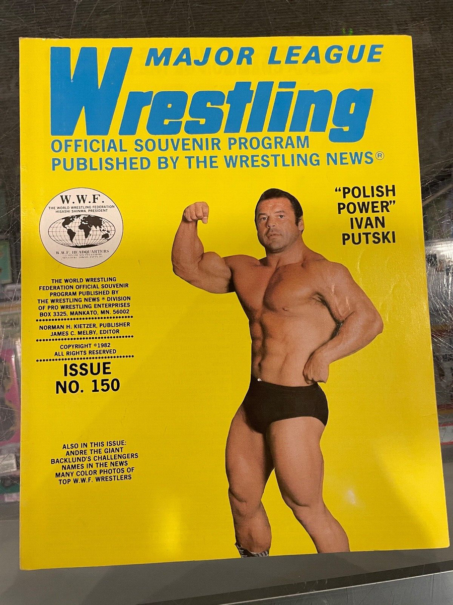 1982 WWF WORLD WRESTLING FEDERATION PROGRAM IVAN PUTSKI POLISH