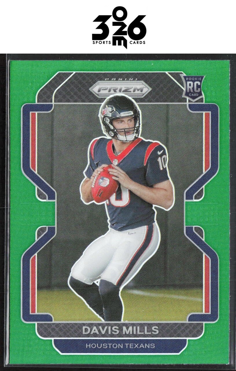 Davis Mills 2021 Panini Prizm Green #352 RC