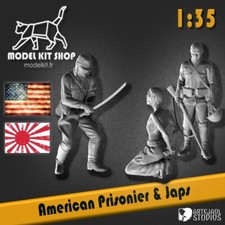 1:35 - Figurines Soldats japonais & Prisonier WW2 by modelkit.fr