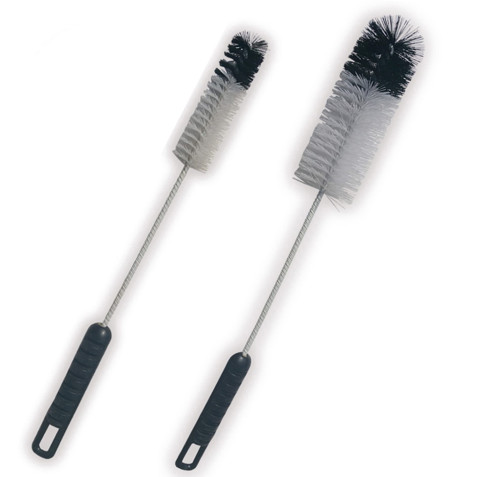 Bottle Brushes Thin Long Handle X 2 Utility Skinny Wire Cleaner Set Big Smal