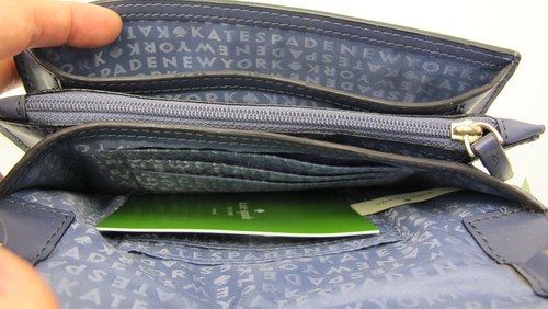 NWT Auth. KATE SPADE New York Mulberry Street VALLI Wallet on String DiverBlue - Picture 9 of 9