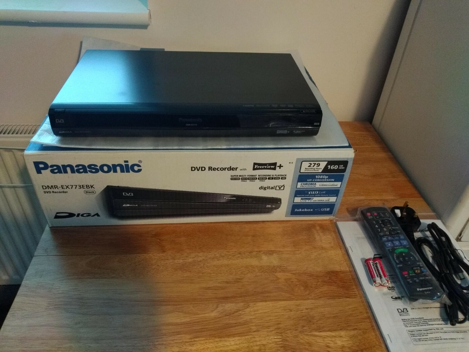 Panasonic DMREX773 DVD and HDD Recorder Freeview HDMI HD Grade A