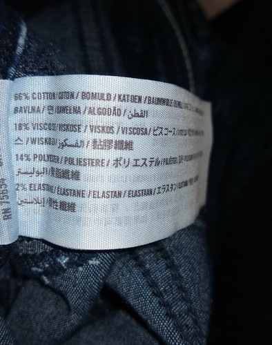 HOLLISTER 00R W23 L29 Dark Acid Wash Skinny Jeans Jeggings Zip Up Pockets Stains - Picture 5 of 12
