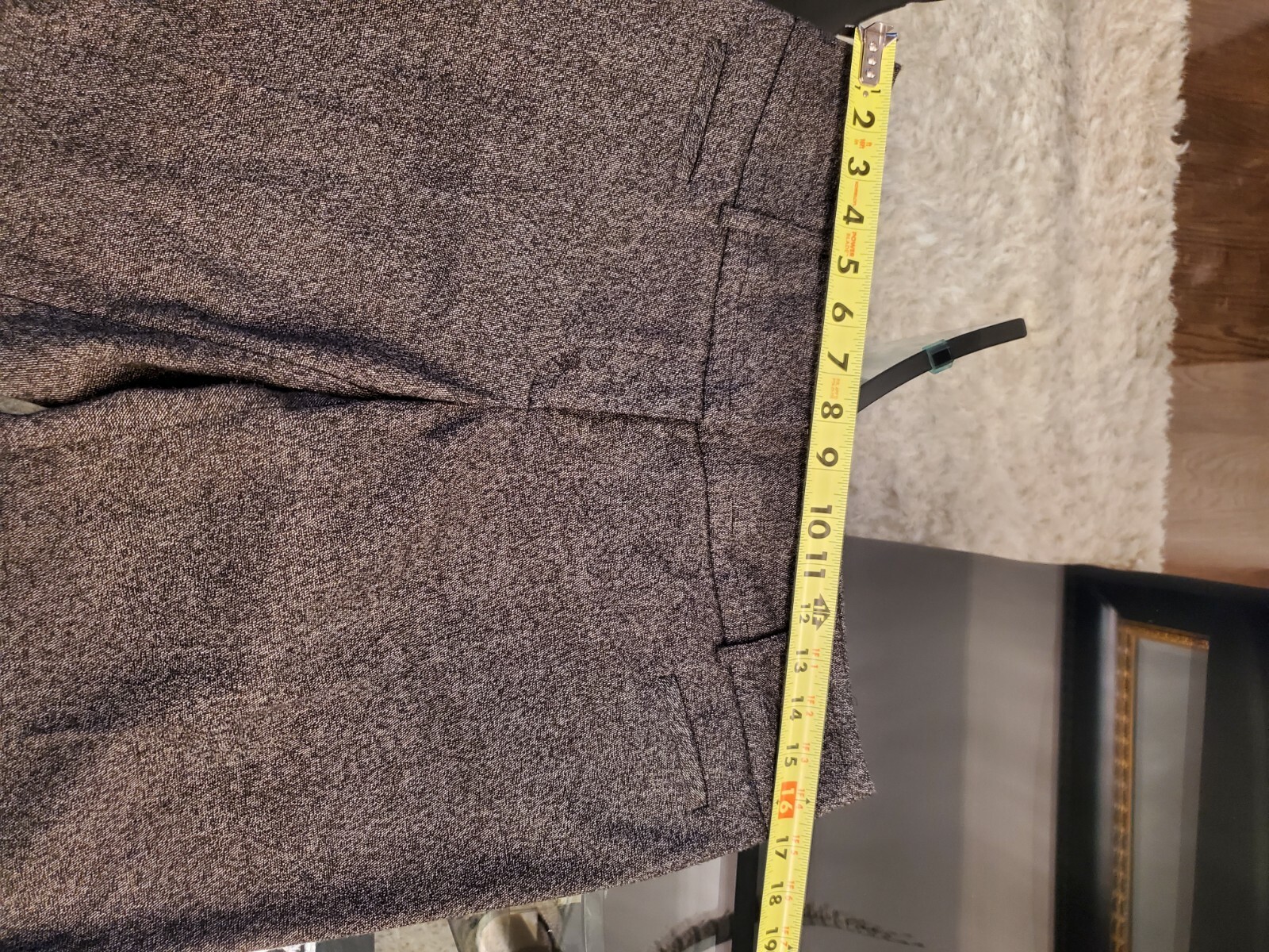 APT.9 Women's Solid Gray Polyester & Rayon Mid Ri… - image 9