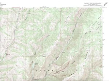 Causey Dam Quadrangle Utah 1991 USGS Topo Map 7.5 Minute Topographic