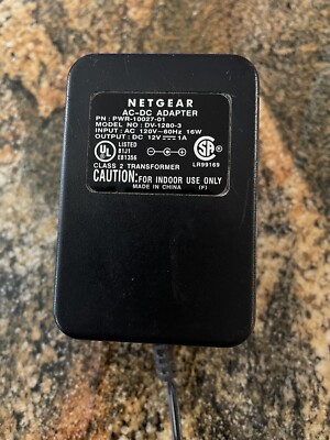 Big Block Netgear DV-1280-3 PWR-10027-01 AC DC Power Supply Adapter 12V ...
