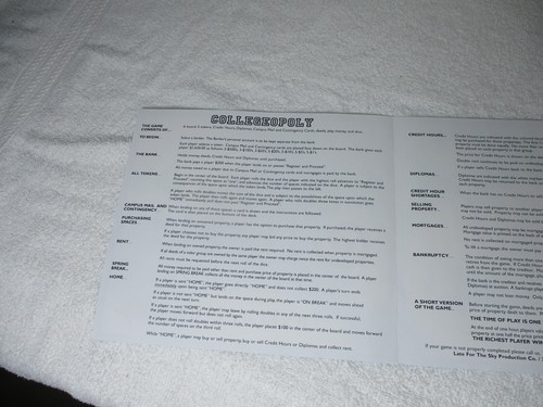 BUCKOPOLY GAME PARTS REACH FOR THE SKY GAME INSTRUCTIONS - Picture 3 of 3