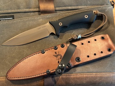 Spartan Harsey Difensa Knife - fixed blade with Chattanooga Leatheworks sheath