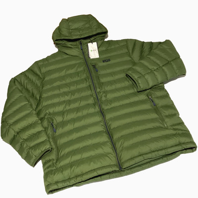 Stio Hometown Down Hooded Jacket Men s 3XL Pine Forest Green 800 FP New $349