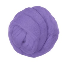 Wool Roving Yarn, 150G/5.3OZ Felting Wool Pure Roving Yarn, Purple