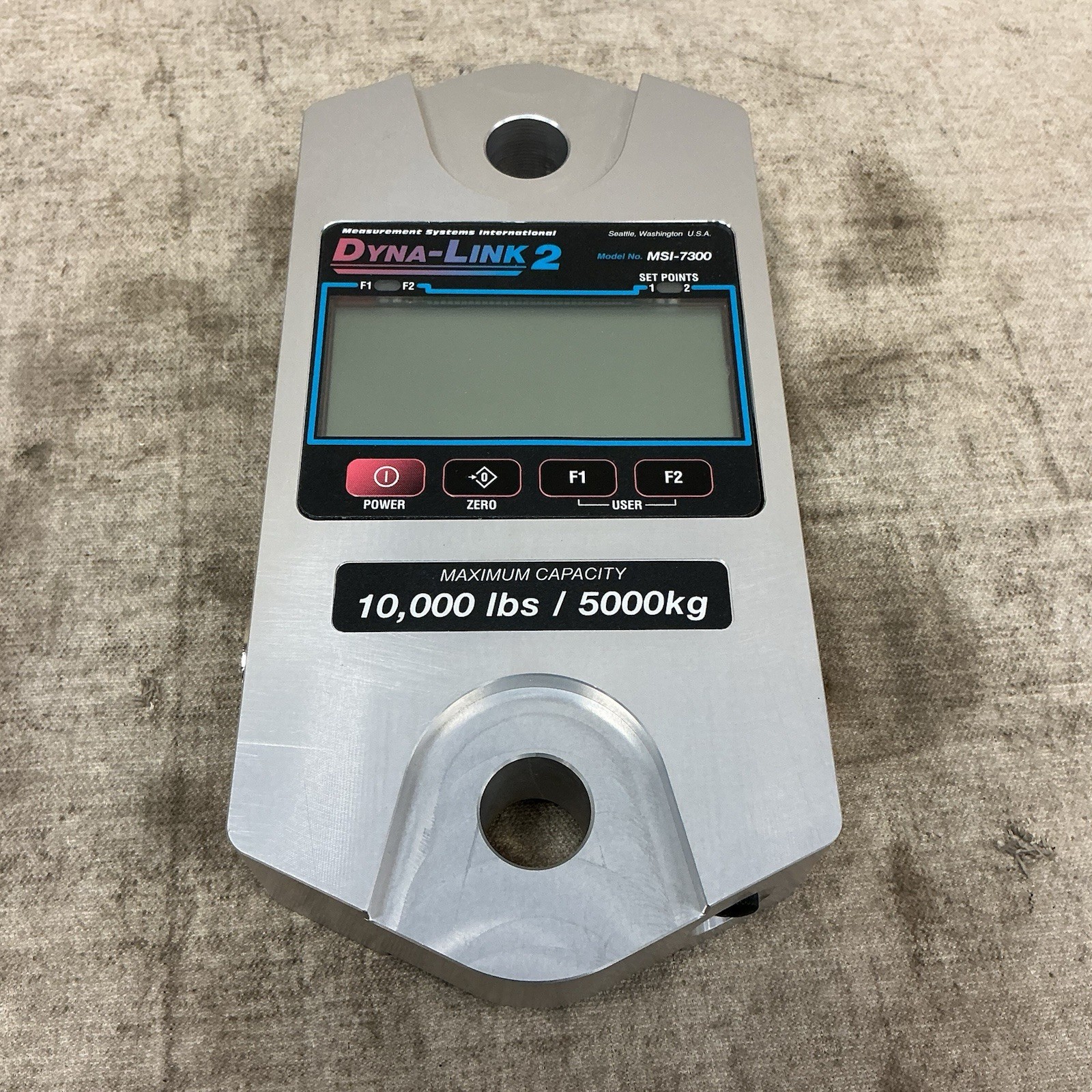 Dyna-Link MSI-7300-10000 Crane Dynamometer 10000lb Cap +/-0.1% Accuracy 5lb