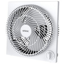 9 Inch Frameless Fan, 3-Speed Lightweight Window Fan with ABS Plastic Housing...