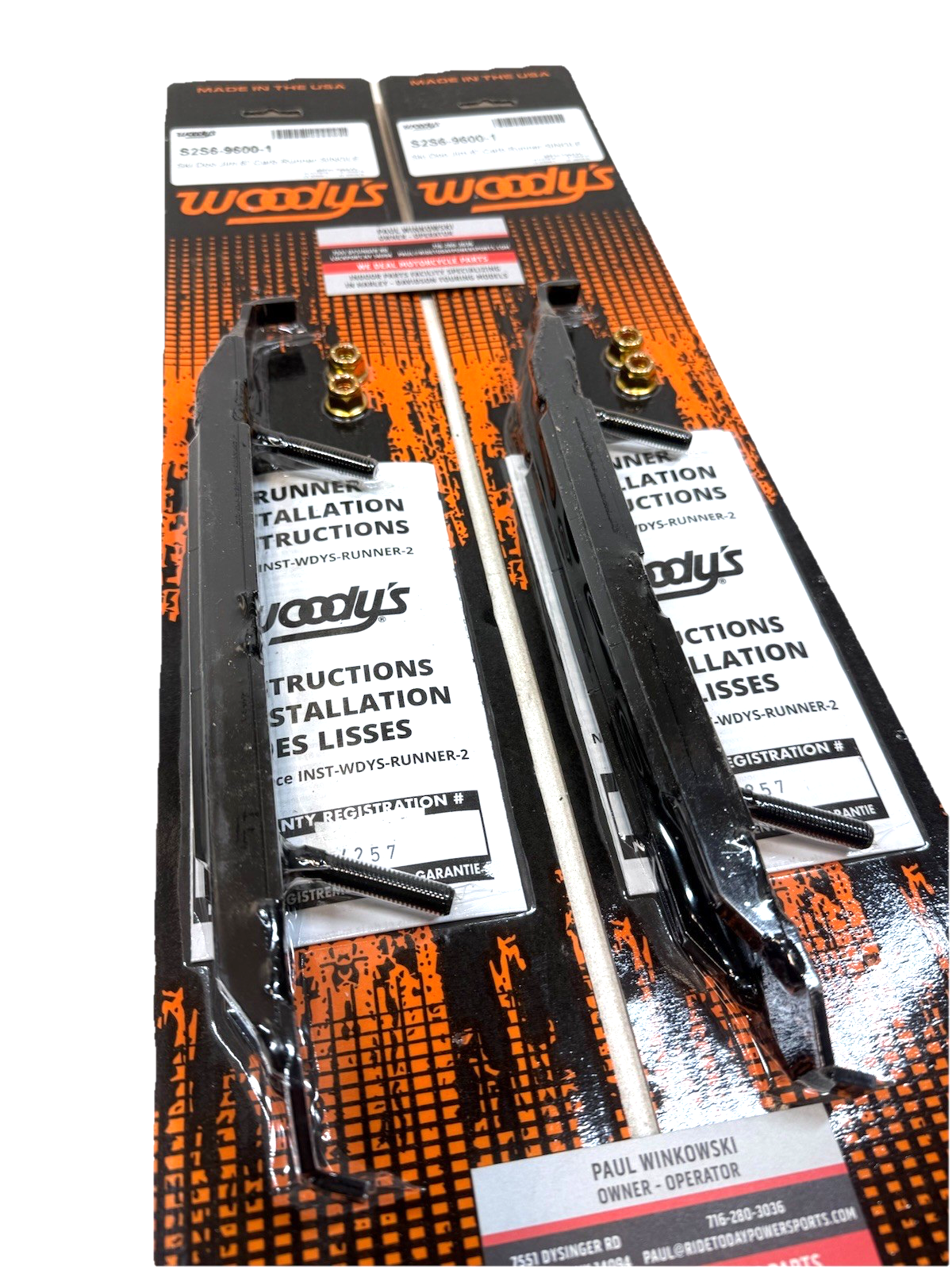 Ski-Doo 860200513 Carbide Runner – Pilot Ski 6-Inch 60° Dooly Bar