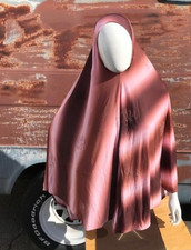 Adult Amira Khimar BROWN  PINK One Piece Hijab Muslim Women Instant Hejab