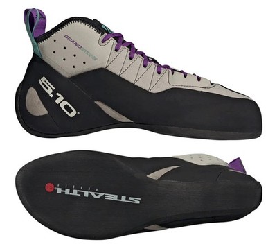 Adidas Five Ten Grandstone Men Climbing Shoes, Sesame/Black/Purple