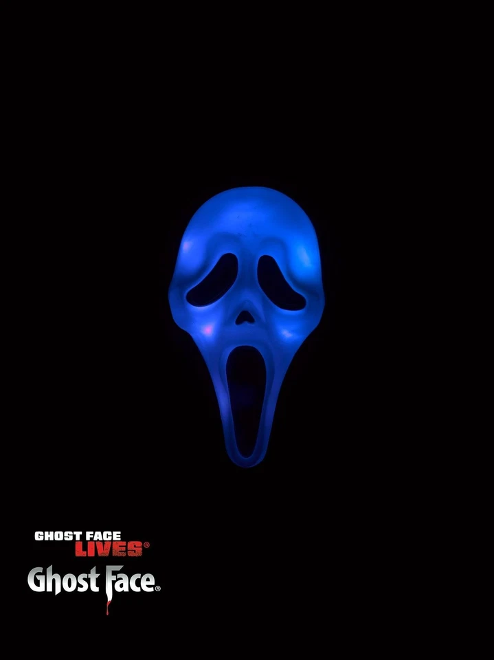 Ghost Face Color Change Mask Shroud Scream for Halloween Costume Adult - Image 3 of 4