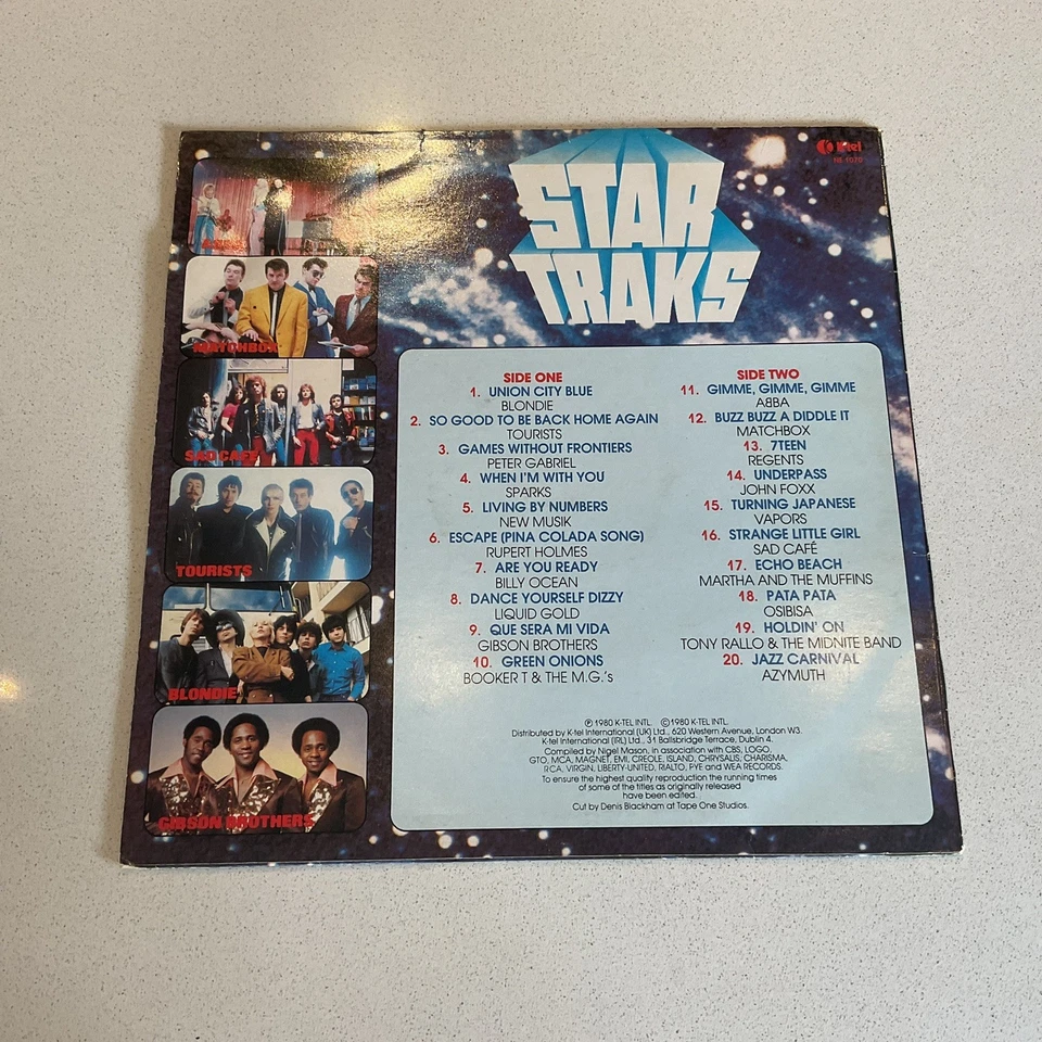 Star Traks 20 оригинальных треков различные исполнители 12 дюймов винил 1980 K-Tel NE-1070 - Изображение 2 из 4