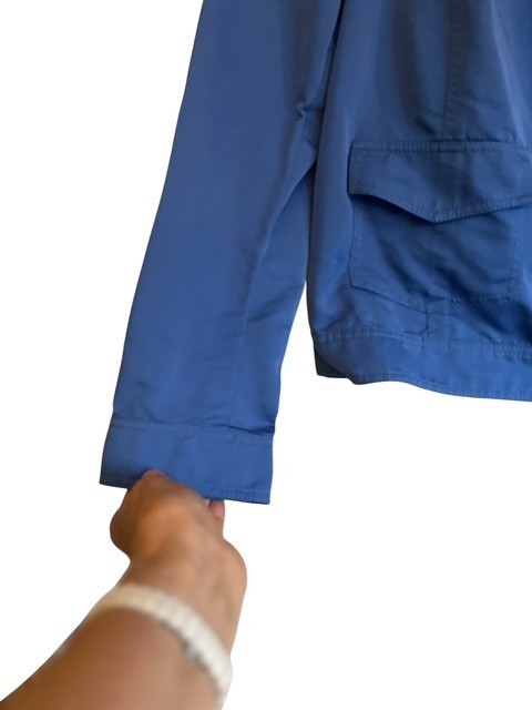 Carlisle Zip Womens Sz US 6 Blue Full Zip Collared LS Wind Breaker Jacket