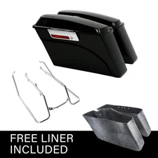 Hard Saddlebags Bags Conversion Bracket Fit For Harley Dyna Low Rider 2008-2017