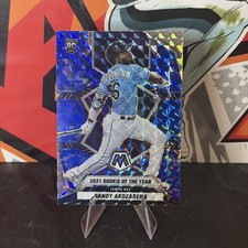 2022 Panini Mosaic 2021 Award Winners Randy Arozarena #284 Blue Camo Mosaic 