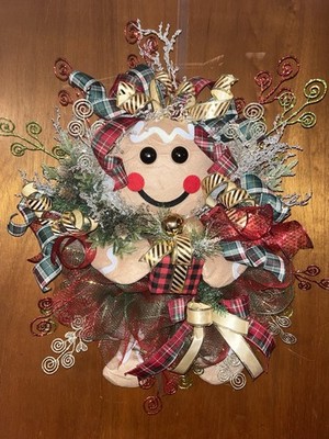  Ginger  the Gingerbread Girl Holiday Wreath