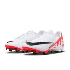 Nike Mens Zoom Vapor 15 Academy MG Soccer Cleats US 11.5 White Red DJ5631 NWOB