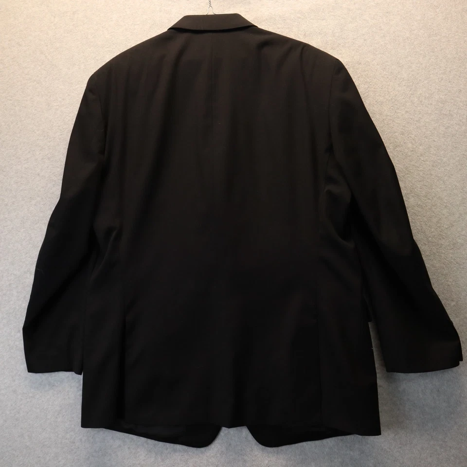 Костюм шерстяной мужской Calvin Klein Blazer 46R на 3 пуговицах куртка пальто официальный черный - Изображение 3 из 4