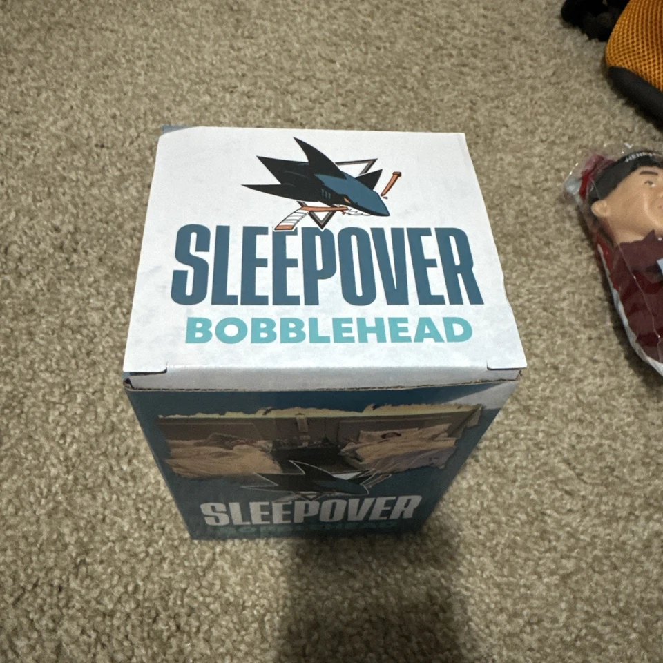 Macklin Celebrini Will Smith Sleepover Bobblehead - San Jose Sharks 2025 SGA - Image 2 of 4
