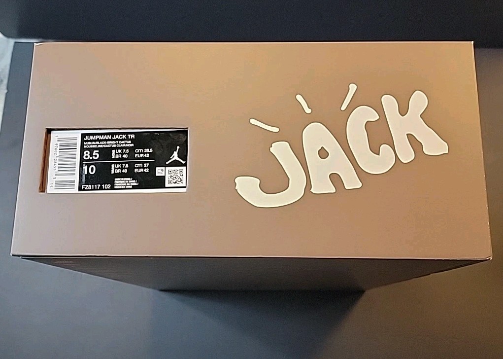 Jordan Jumpman Jack TR Travis Scott Bright Cactus New with Box