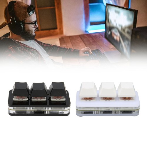 USB 3 Key Mini Keypad RGB LED Backlight Supports Hot Swap OSU Macro Progr FY - Afbeelding 13 van 30