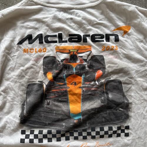 Vintage McLaren F1 Racing Tee Shirt M White Graphic Formula 1 Y2K Streetwear - Bild 3 von 5