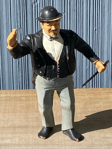 Vintage 1986 LJN WWF Mr. Fuji Wrestler Manager Series with Partial Broken Cane