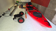 Wilderness Systems Tarpon 120 Sit-On-Top Single Kayak Red and Paddle and Jackets
