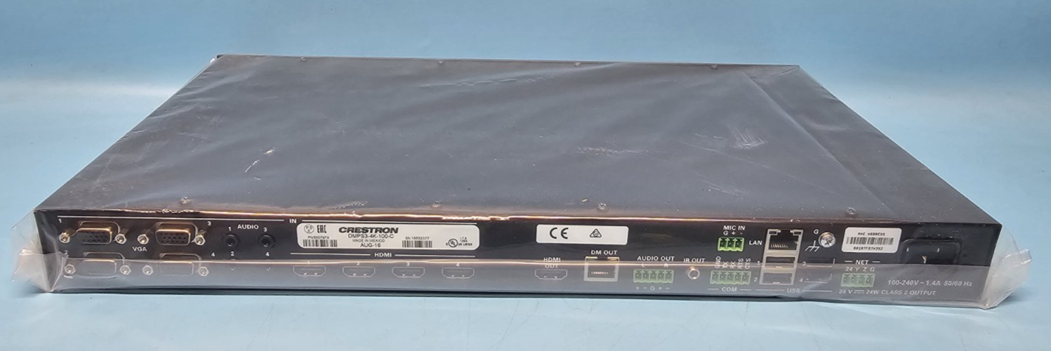 New Out of Box, Crestron DMPS3-4K-100-C 3Series DM 4K Presentation System 100.