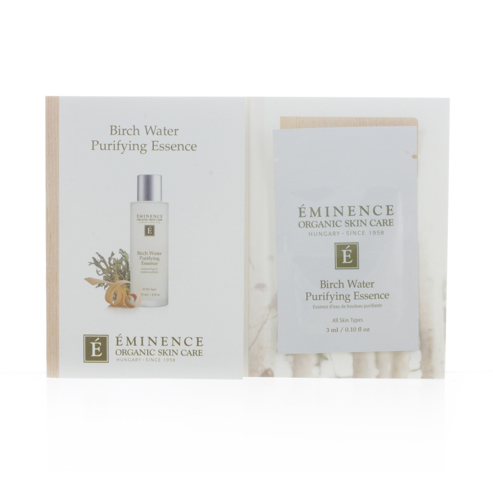 Eminence Birch Water Purifying Essence 6 Samples NEW FAST SH