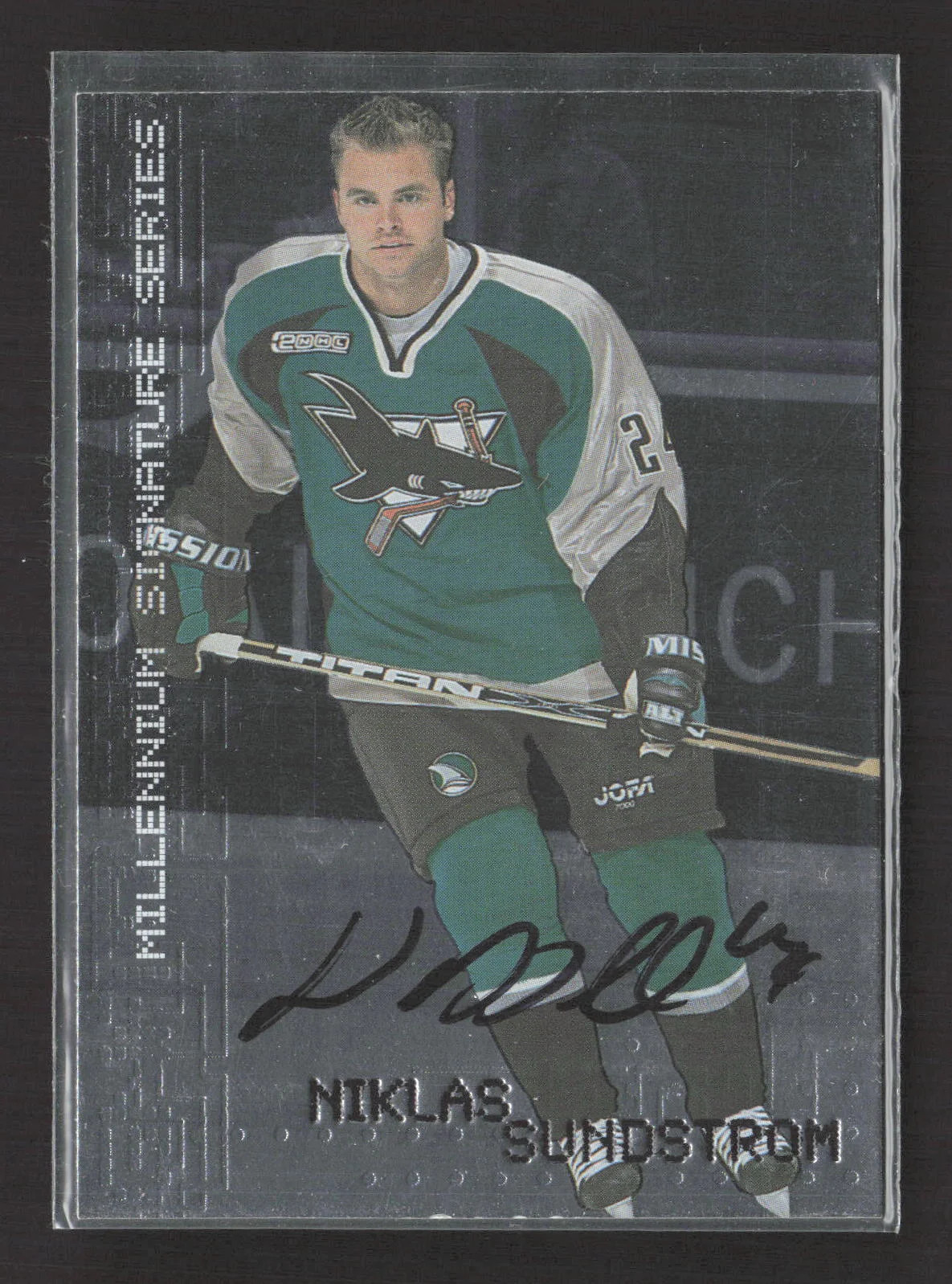 1999 In The Game Millennium Signature Series Niklas Sundstrom #212 auto