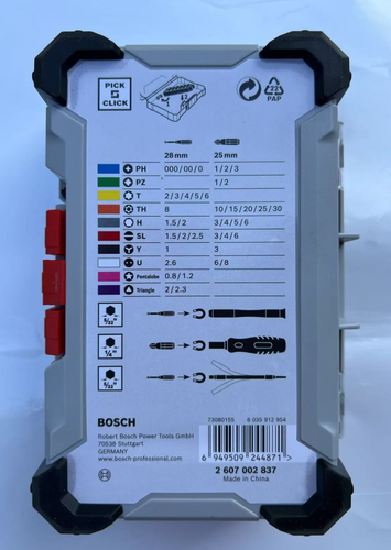 Bosch 42 Piece Precision Screwdriver Bit Set Brand New 42+1 pieces,2607002837 - Picture 4 of 6