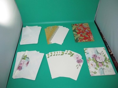 Briefpapier-Set 6 Stück mit Umschlägen im Couver  verschiedenen Motive & Farben