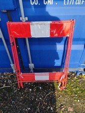 Folding Safety Work Barrier Red And White